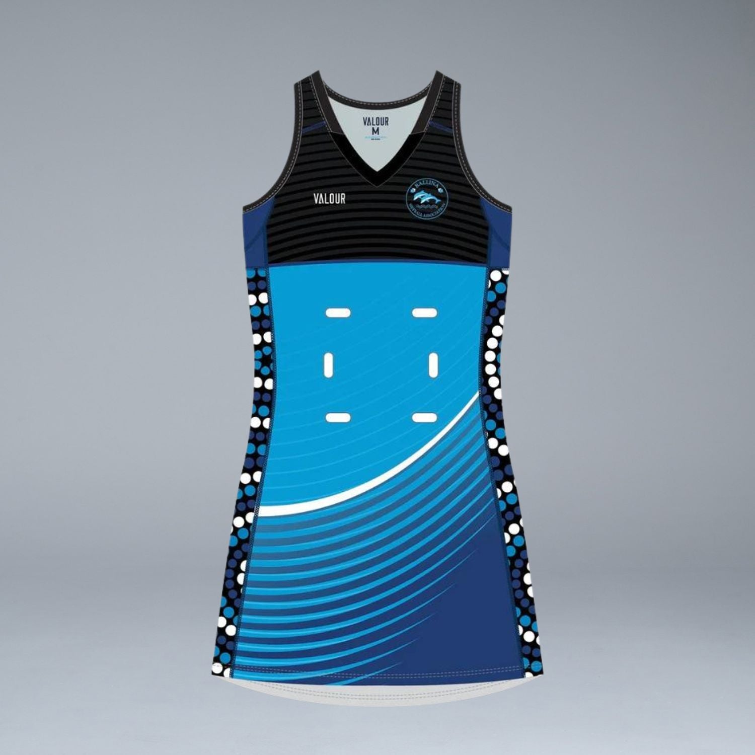 blue netball dresses New Original Design Blue Netball Uniforms Set Sublimation Netball Uniforms Dress - Cheap Netball Dress and Netball Uniforms Dress price