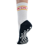 NSW CIS Tech Grip Crew Sock - White