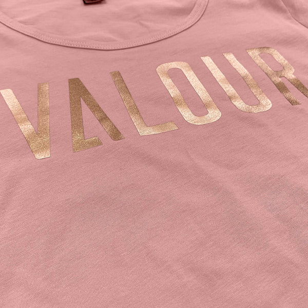 Valour Brand Tee-Rose