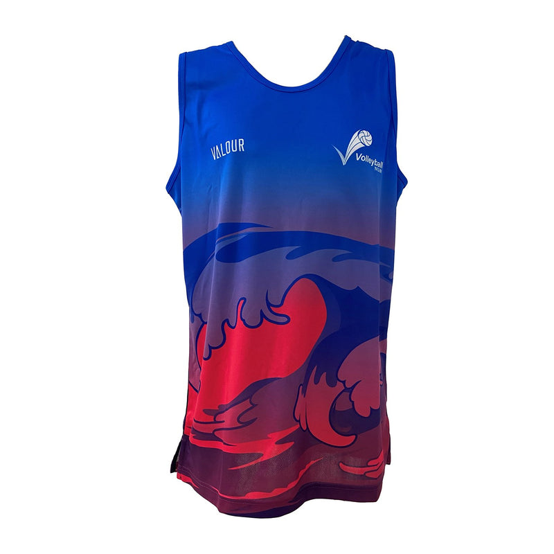 Volleyball NSW Beach Singlet - Blue