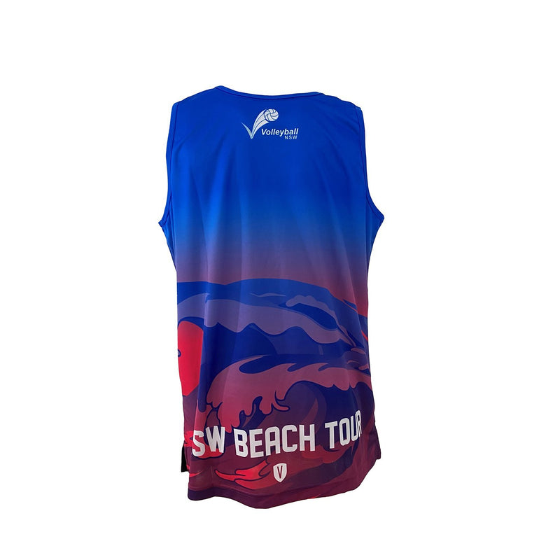 Volleyball NSW Beach Singlet - Blue