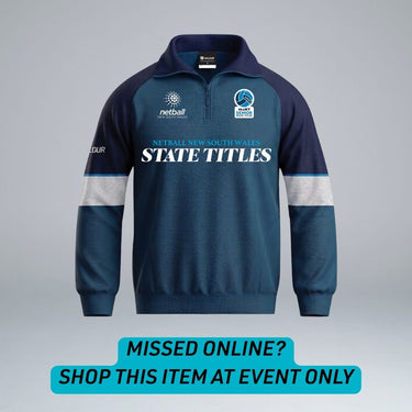Netball NSW 2026 Senior State Titles 1/4 Zip Association Crew