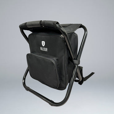 Valour Cooler Bag Chair - Black - Side