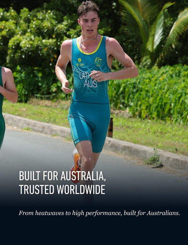 Sportswear built for Australia. From heatwaves to high-performance. Designed by Australians for Australians.