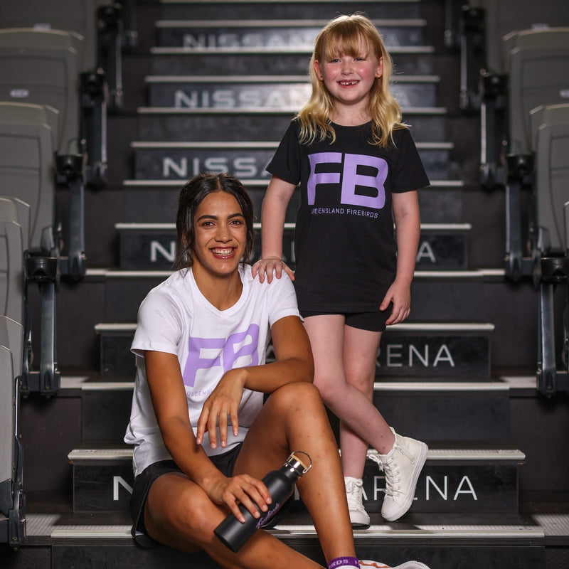 Queensland Firebirds Family Black Tee
