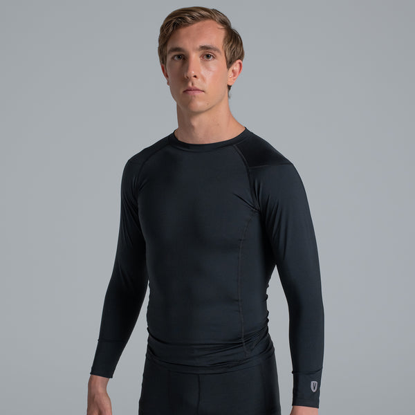 Valour Compression - Men's Black Long Sleeve Top