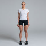 Valour Compression - Women's White Short Sleeve Top