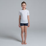 Valour Compression - Girls White Short Sleeve Top