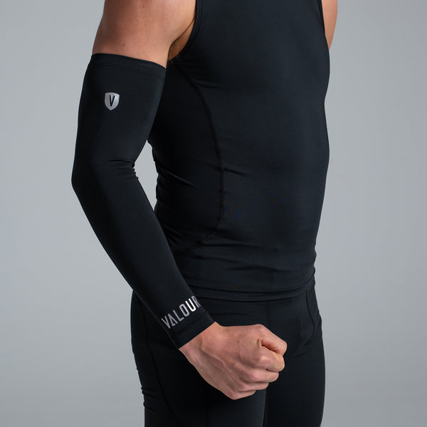 Valour Compression - Black Arm Guards