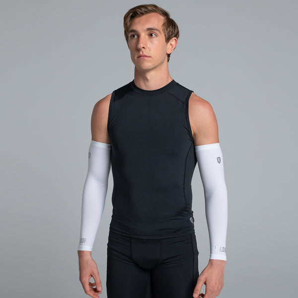 Valour Compression - White Arm Guards