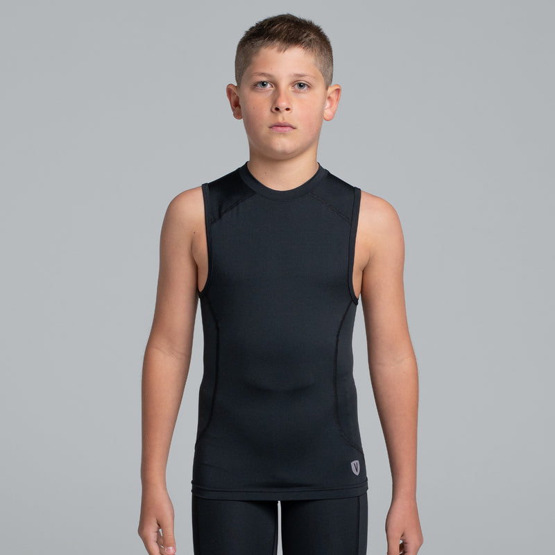 Valour Compression - Boy's Black Tank Top – Valour Sport