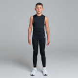 Valour Compression - Boy's Black Tank Top