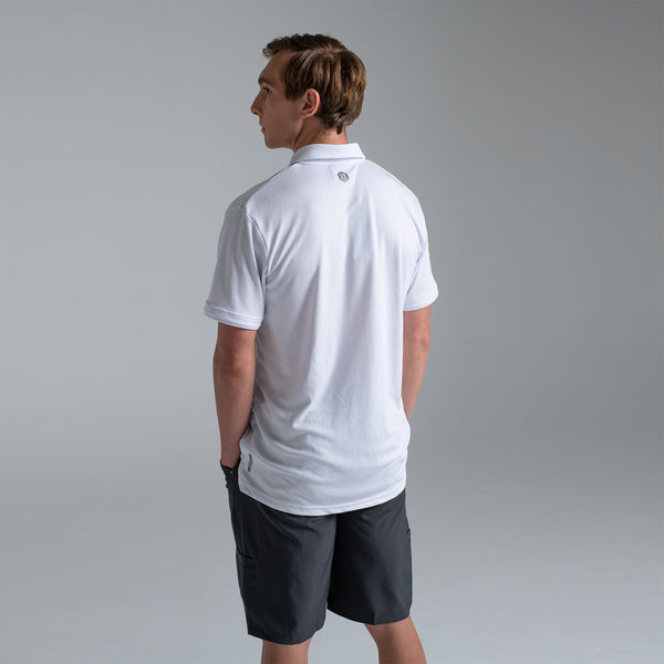 Valour Active Men's White Polo