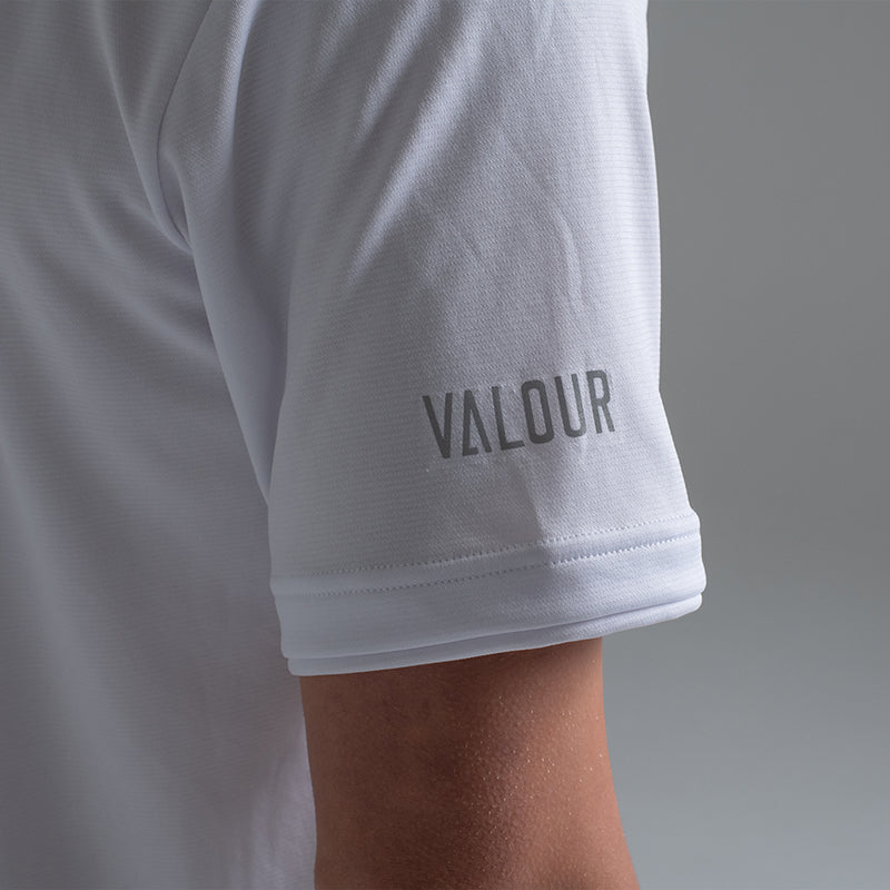 Valour Active Men's White Polo