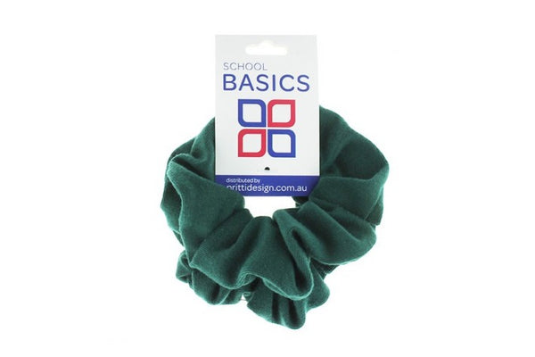 Schofields Public School Bottle Green Scrunchies - 2 Pack