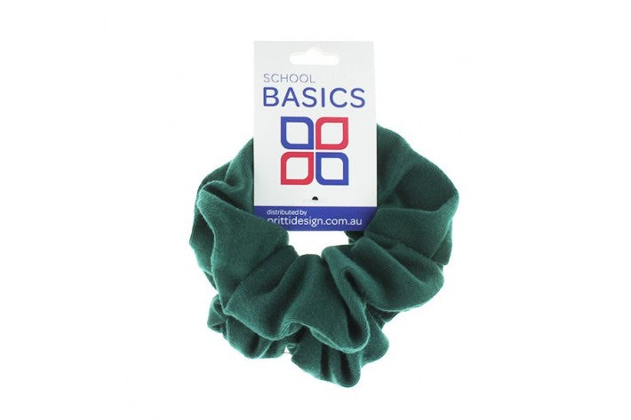 Schofields Public School Bottle Green Scrunchies - 2 Pack