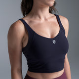 Valour Active Ace Longline Crop Top - Ink