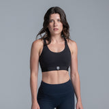 Valour Active Dash Crop Top - Black