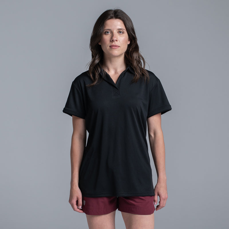 Valour Active Women's Polo - Black