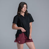 Valour Active Women's Polo - Black