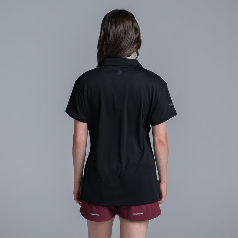 Valour Active Women's Polo - Black