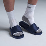 Valour Plain Navy Slides