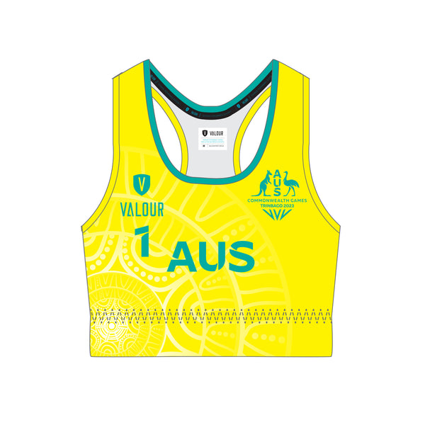 AYCG Women's Competition Beach Volleyball Crop Top - Yellow