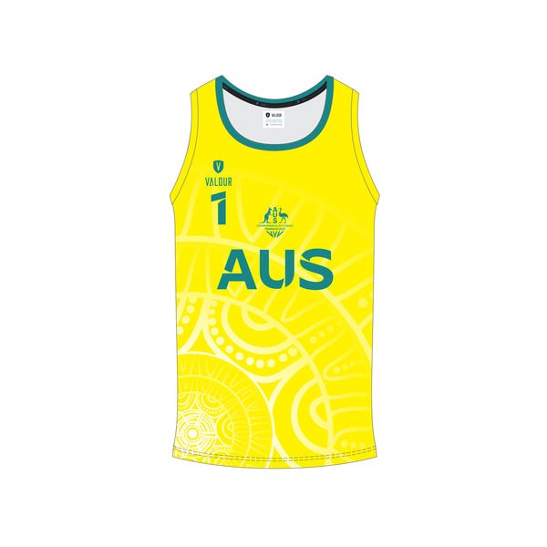 AYCG Unisex Competition Beach Volleyball Singlet - Yellow
