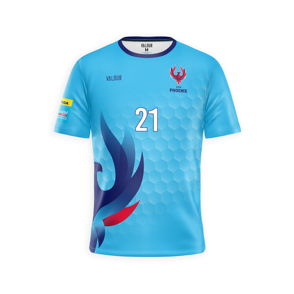 Volleyball NSW Men's State Tee - Sky
