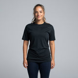 Valour Active Unisex V-Knit Tee - Black