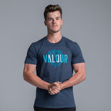 Valour Unisex Navy Shield Tee