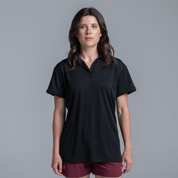 Valour Active Women's Polo - Black