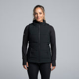 VALOUR ACTIVE WOMEN'S SUMMIT PUFFER VEST - BLACK