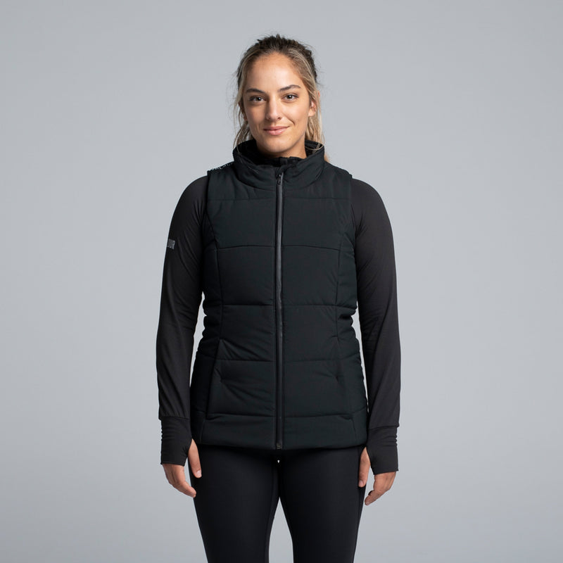 Valour Active Women's Summit Puffer Vest - Black