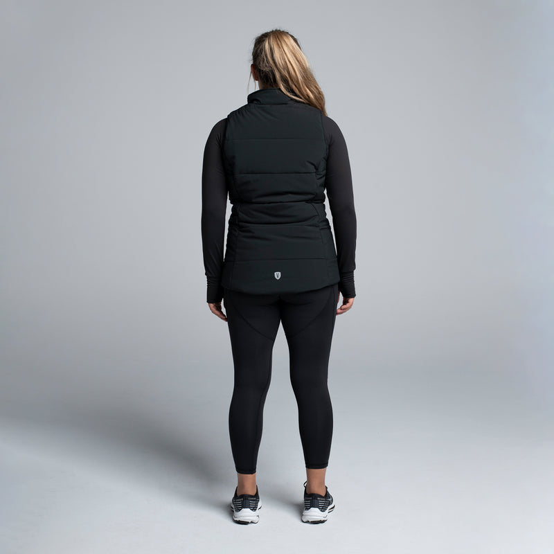 Valour Active Women's Summit Puffer Vest - Black