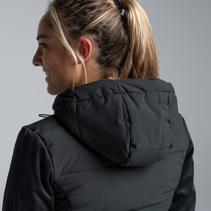 Gray puffer deals jacket women's