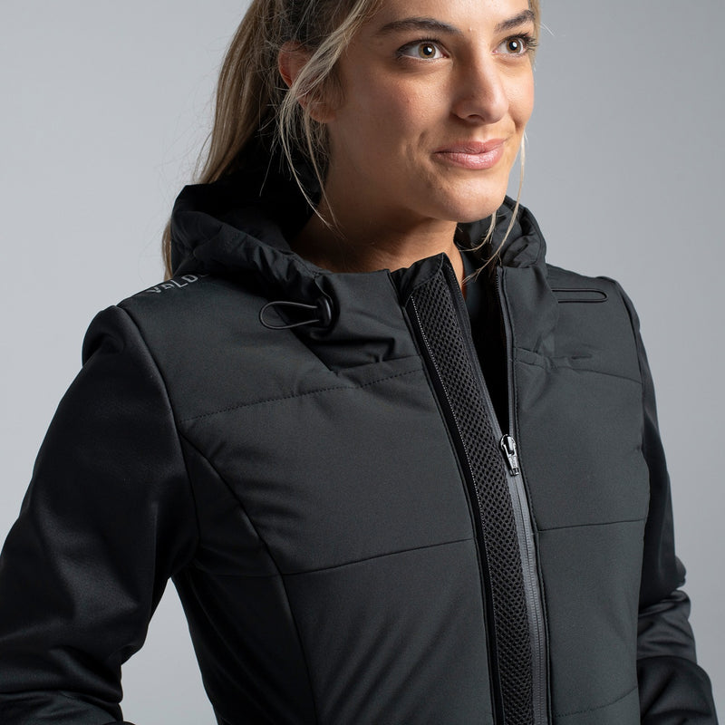 Valour Active Women's Summit Long Puffer Jacket - Black