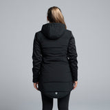 Valour Active Women's Summit Long Puffer Jacket - Black