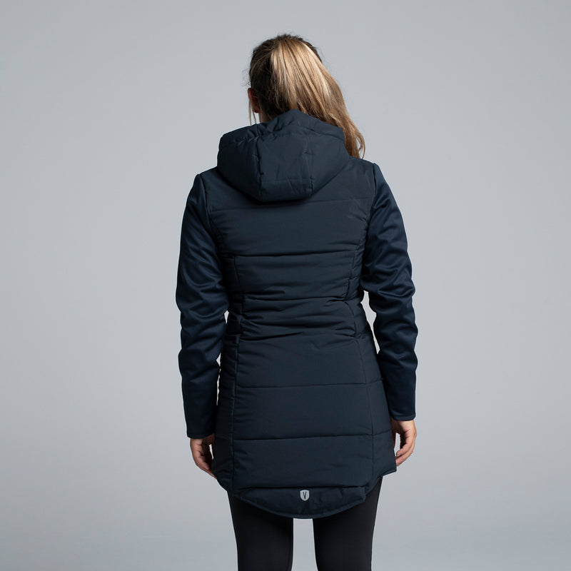 Valour Active Women's Summit Long Puffer Jacket - Ink