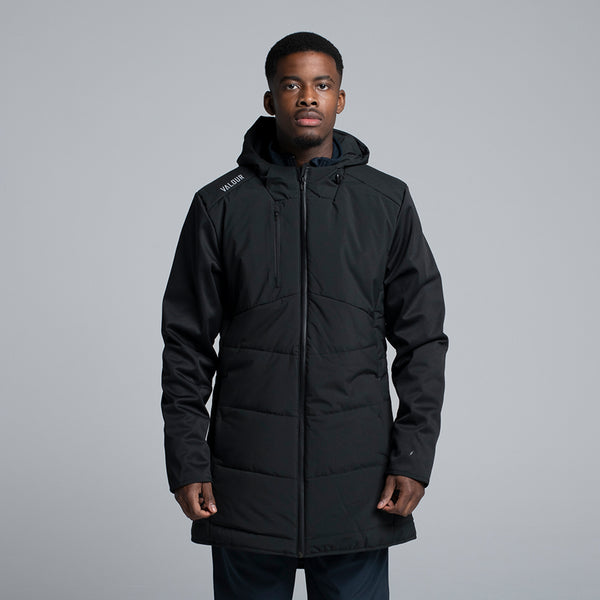 Valour Active Men's Summit Long Puffer Jacket - Black