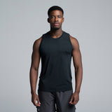 Valour Active V-Knit Singlet - Black