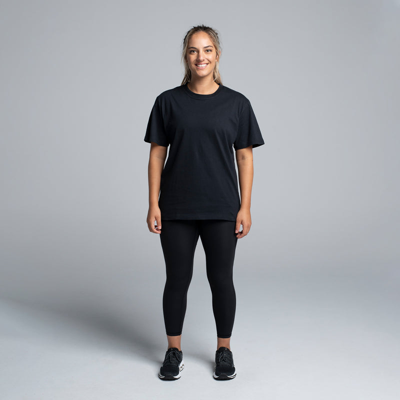 Valour Active Unisex V-Knit Tee - Black