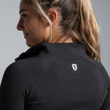 Valour Active Sprint Half Zip Top-Black