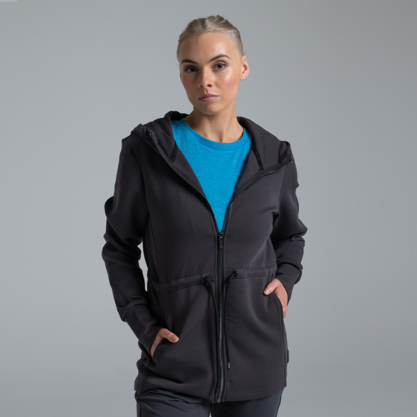 Valour Active Breathe Out Zip Longline Hoodie Coal – Valour Sport