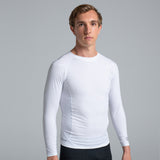 Valour Compression - Men's White Long Sleeve Top