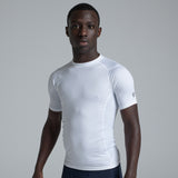 Valour Compression - Men's White Short Sleeve Top