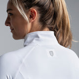 Valour Active Sprint Half Zip Top - White