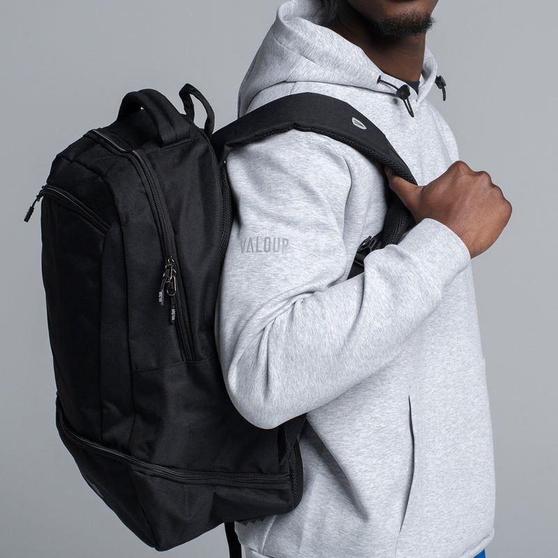 Valour Medium Black Backpack
