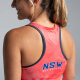 Netball NSW State Titles Training Singlet - Coral