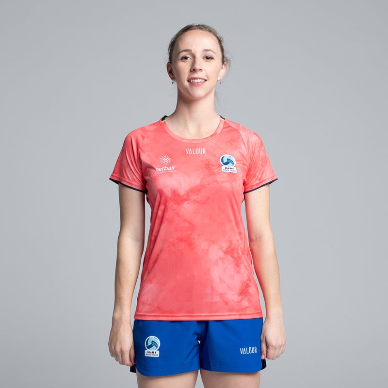 Netball NSW State Titles Training Tee - Coral